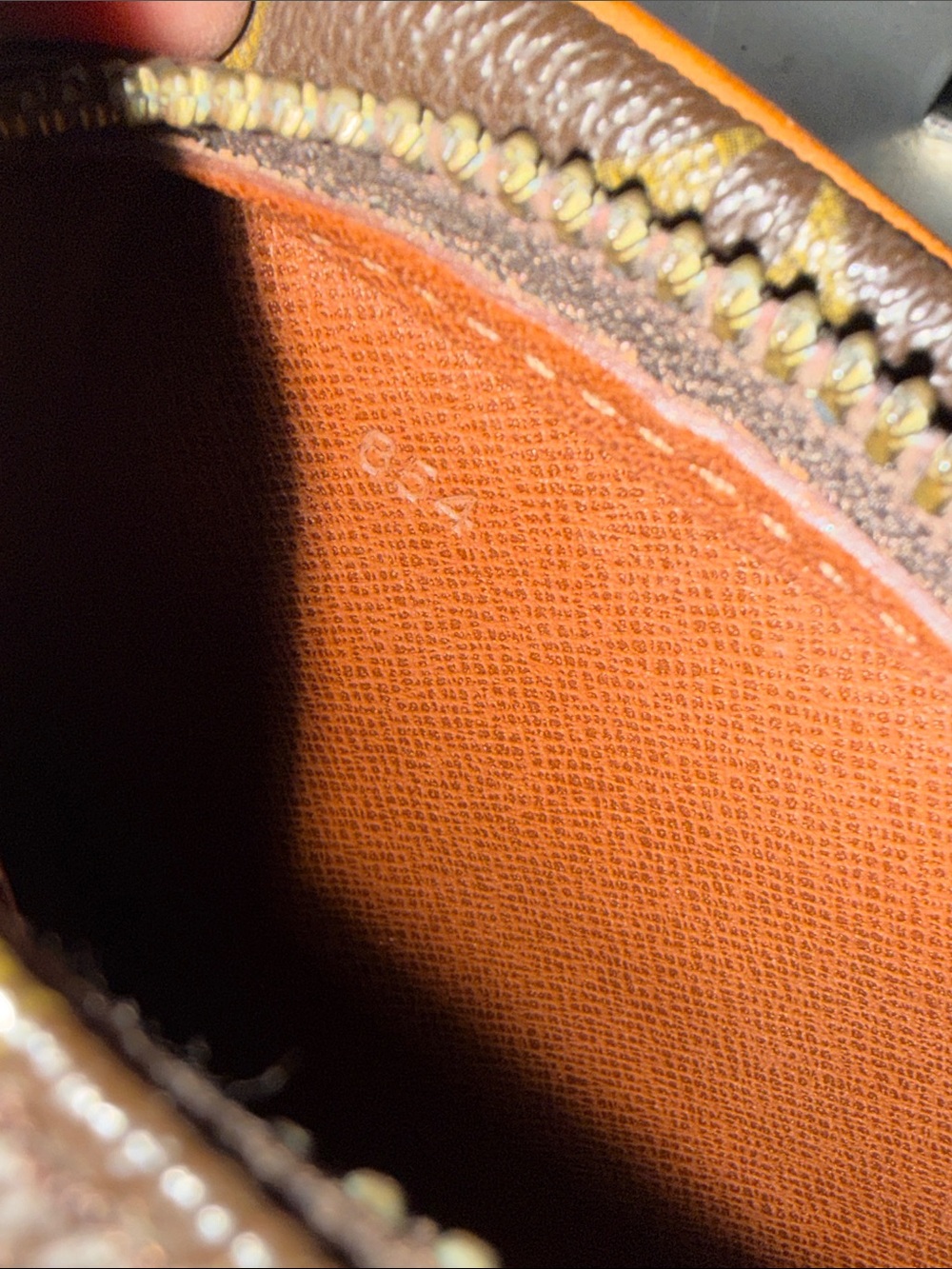 Louis Vuitton Brown Monogram Canvas Clutch with Tan Trim - Picture 8 of 14